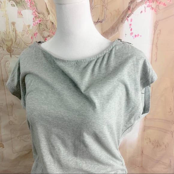 NEW Micheal Kors shoulder zipper rushed Blouse - Picture 5 of 11